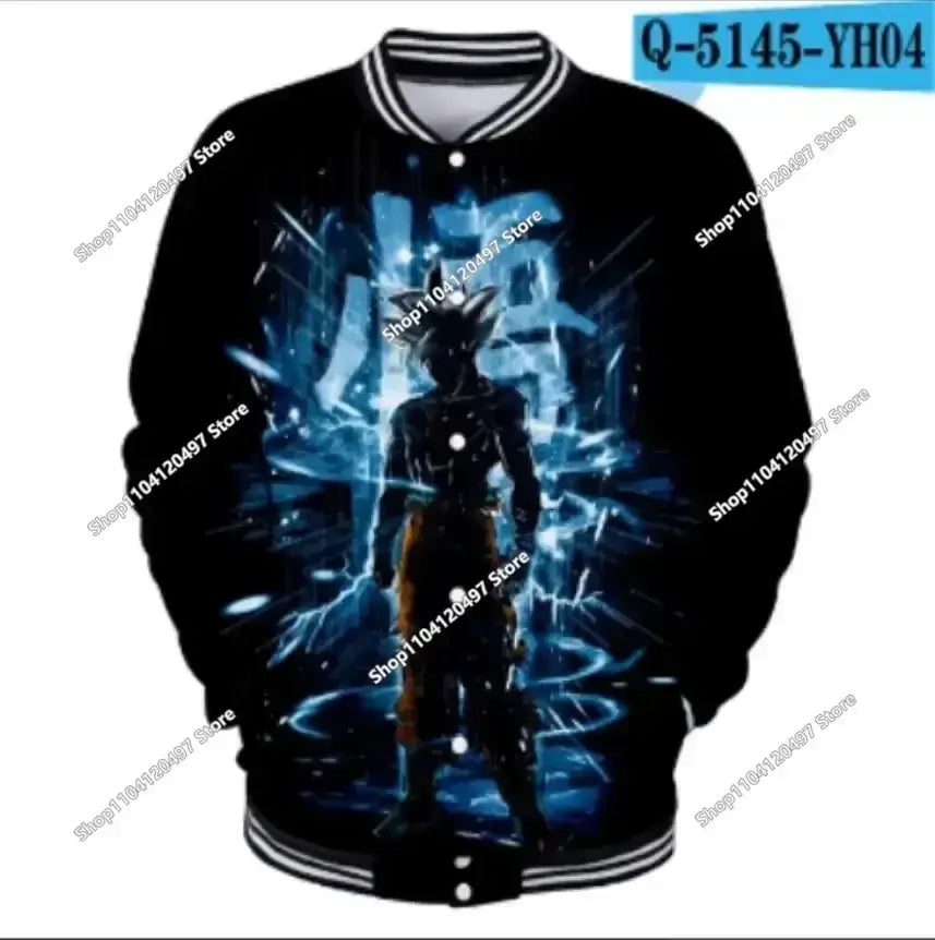 Dragon Ball Goku Kid Men Zipper Hoodie Cartoon Japan Style Anime Women Sweatshirt 2025 New Fashion Children Jackets Coat, produit gaming premium Fraquane