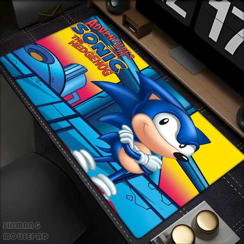 Anime Sonic The Hedgehog Mouse Mat Desk Mat With Pad Gaming Accessories Prime Gaming XXL Keyboard Pad Padding Mat
