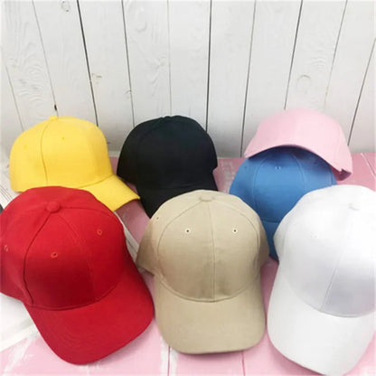 Unisex Cap Casual Plain Baseball Cap Adjustable Snapback Hats For Women Men Hip Hop Cap Street Dad Hat