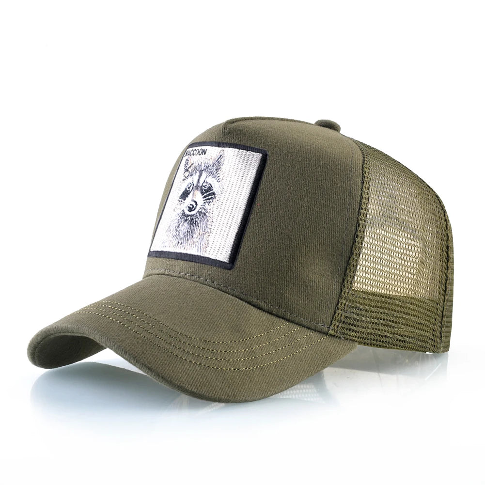 Spring Summer Baseball Cap With Lion Embroidery Patch Snapback Trucker Caps Men Women Drake Baseball Hats Four Season Sun Hat