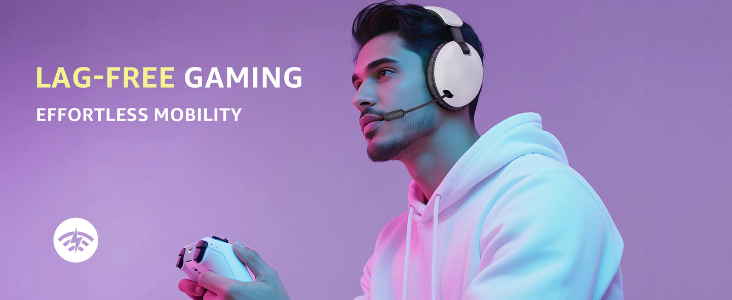 Acinaci BL500 kabelloses Gaming-Headset 2.4G Bluetooth 5.3 & kabelgebunden – Noise-Cancelling-Mikrofon, 30H Akku, 50mm-Treiber für PC, PS5, PS4