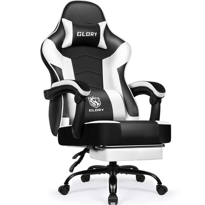 Daccormax 170° Gaming Chair Ergonomic PC Gaming Chair with Adjustable Footrest and Lumbar Support High-Back Breathable Design