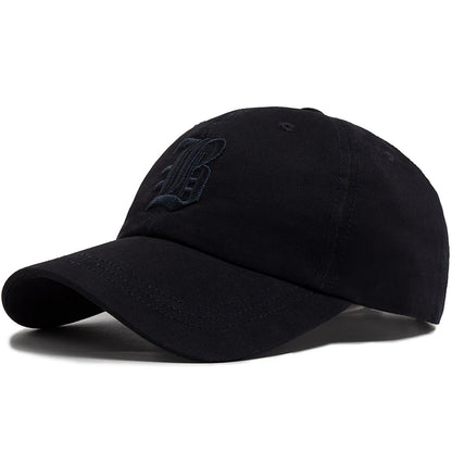Mode d'été : casquette de baseball pour homme, brodée d'une lettre, casquette « trucker » en coton, casquette décontractée d'extérieur à visière souple, casquettes de baseball pour femme