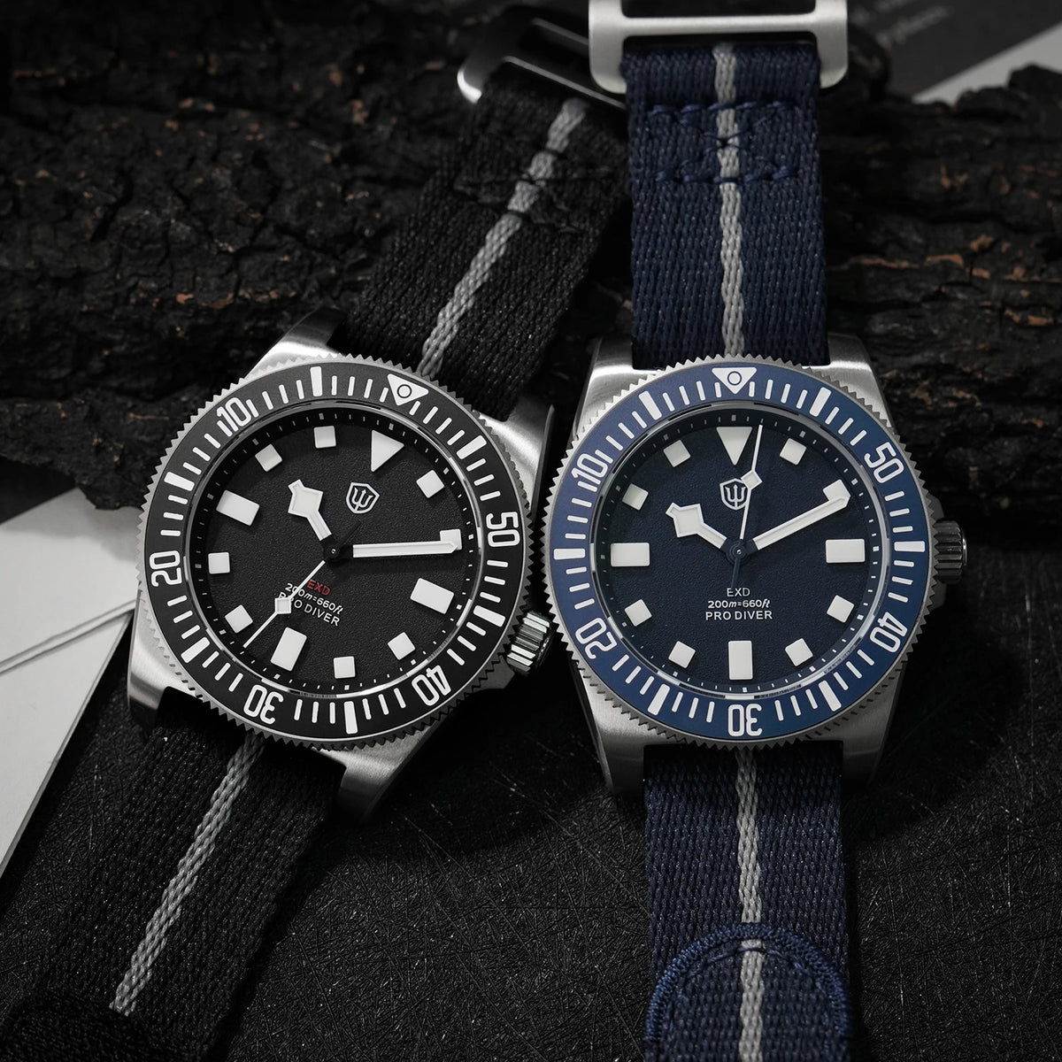 Watchdives EXD V2 40mm Titanium Watch Exchangeable X Design VH31 Sweep Second Movement Quartz Watches Luminous Waterproof 200M