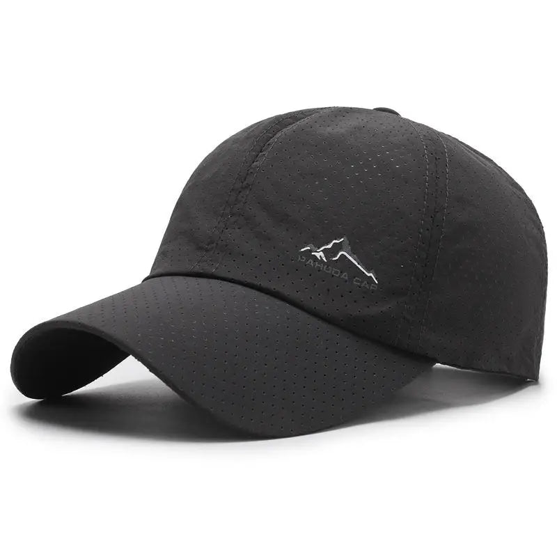 Unisex Perforated Running Cap - for Hiking&Outdoor Activities Quick Dry UV Protection Sports Hat  Lightweight Adjustable Sun Hat