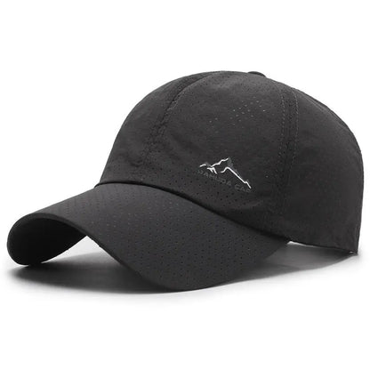 Unisex Perforated Running Cap - for Hiking&Outdoor Activities Quick Dry UV Protection Sports Hat  Lightweight Adjustable Sun Hat