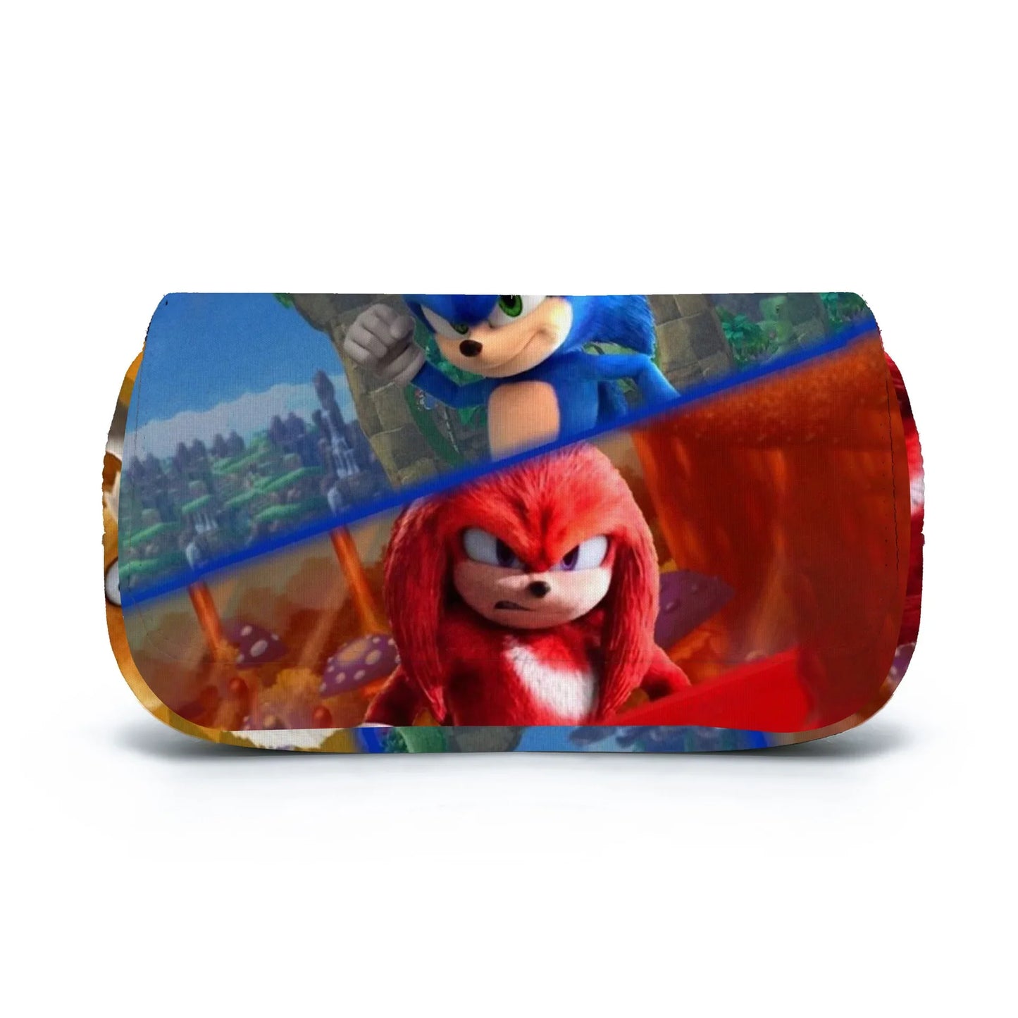 Sonic The Hedgehog Double Pencil Case Stationery Bag Storage Pouch