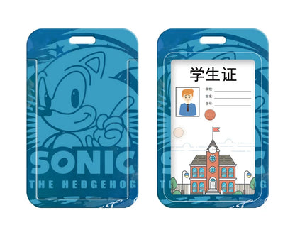 3pcs/set Sonic Anime Student Backpack Double Shoulder Bag Hedgehog Shoulder Bag Shadow Pencil Case Study Set School gift