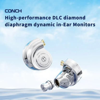 TRN Conch Lucky Bag In-Ear-Monitore – kabelgebundene DLC Diamond Dynamic HiFi-Ohrhörer mit Tuning-Düsenfiltern für Xiaomi