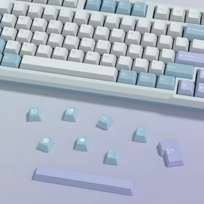 KBDiy GMK Illusion Keycap Perfil Cherry Double Shot PBT ISO Teclas para Kit de Teclado Mecânico Gamer Gaming Point Retro