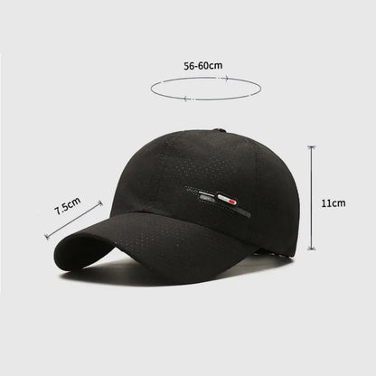 Summer UV Protection Caps Men Quick Drying UPF 50+ Baseball Travel Sun Cap Fashion Breathable Sunshade Outdoor Fishing Hat