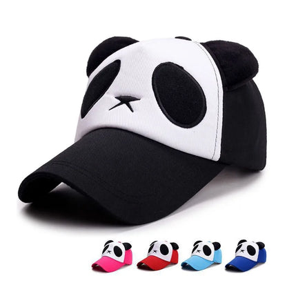 Casquettes de baseball d'été mignonnes avec panda pour hommes et femmes, casquettes hip-hop en coton à fermeture snapback, protection solaire, garçons et filles, casquettes d'extérieur, dropshipping
