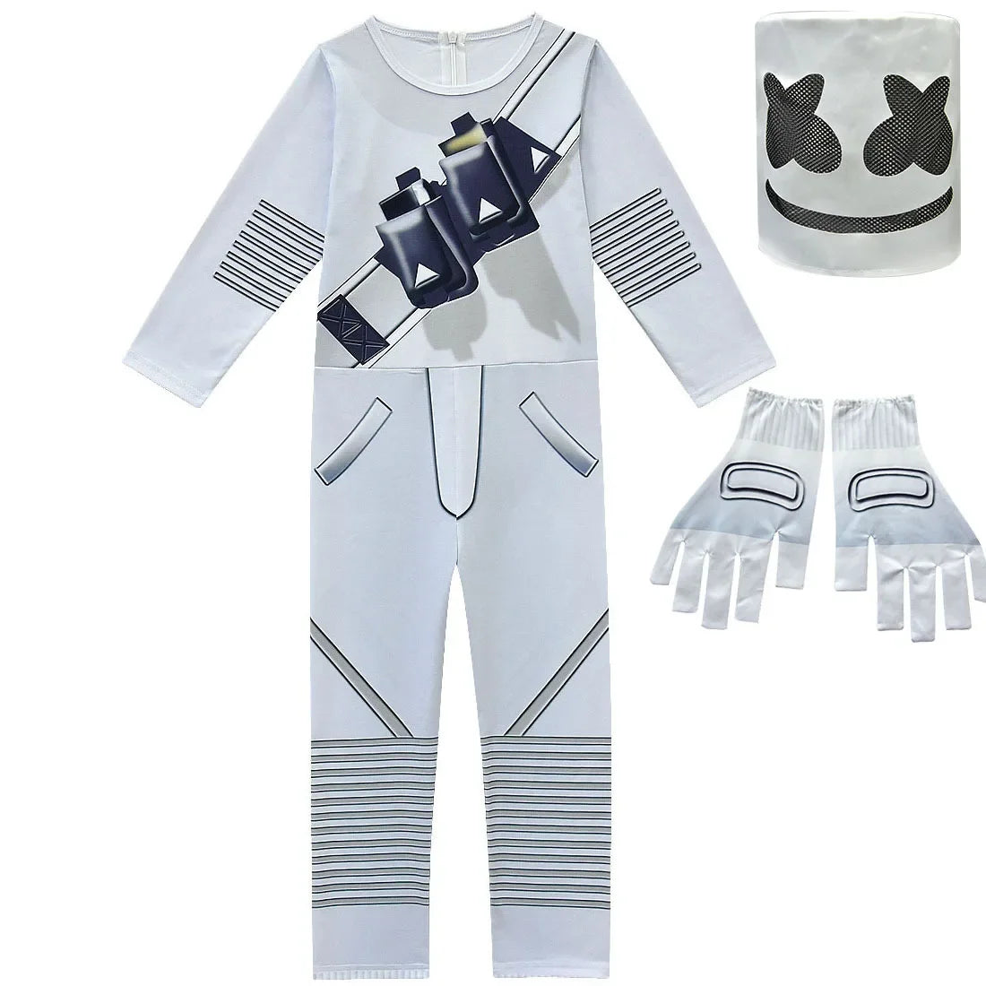 ❤★❤DJ-Guerillakampf-Kostüme Jumpsuits für Kinder Clown-Cosplay-Kleidung Halloween-Weihnachtskostüm Party Game Cos Fortnites Co★♥★