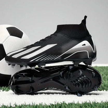 Fotbollsskor för män, New TF, sneakers för konstgräs och turf, ultralätta herrfotbollsskor, bekväma ankelhöga fotbollsskor för futsal och snabbt spel