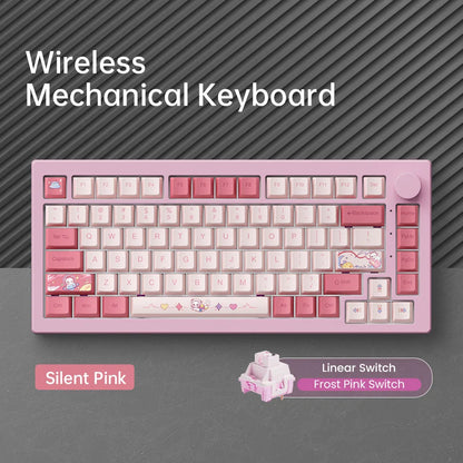Akko 5075 V3 Keyboard 75% ANSI-US With Volume Hot-swappable RGB USB Type-C/2.4g&BT5.0 Tri-mode Custom Gaming Mechanical Keyboard