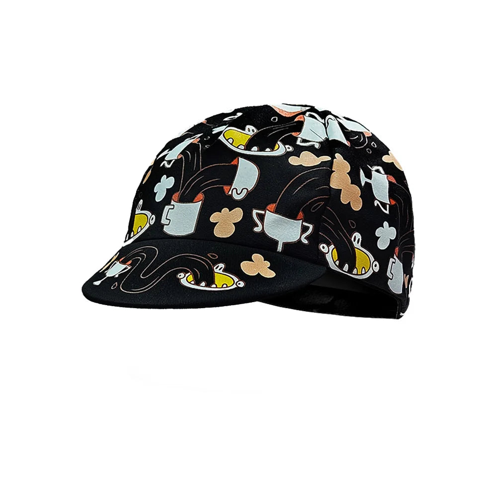 style Casquettes de cyclisme Casquettes de sport d'été respirantes pour le vélo Séchage rapide Polyester Casquettes noires et bleues Classiques