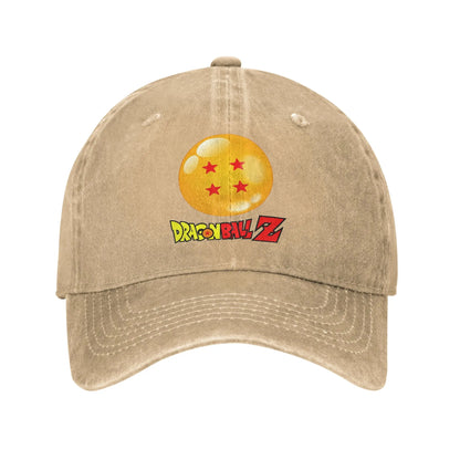 Star Dragon Sphere Anime Goku Unisex Style Baseball Caps Dragon Ball Distressed Denim Hats Cap Outdoor Adjustable Fit Sun Cap