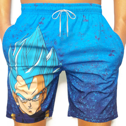 2026 Summer Dragon Ball GokuVegeta Summer Creative Casual Pants Large Size Anime Character Peripheral Quick Dry Casual Shorts