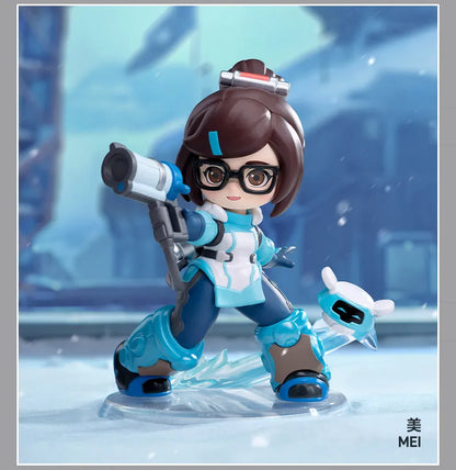 POP MART Overwatch Play of the Game Series Original-Blind-Box Überraschungs-Mystery-Box Niedliche Anime-Actionfiguren Ornamente Figuren