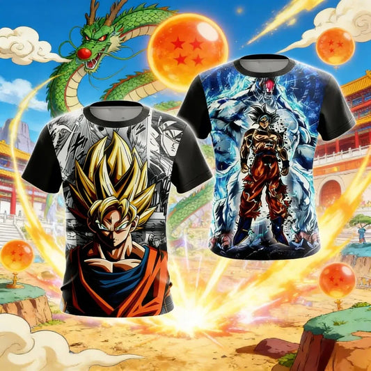 2026 Dragon Ball Z Men's T Shirt Vegeta Streetwear Trend Y2K Harajuku Summer Vegeta T-shirt Anime Saiyan Short Sleeved Goku Tops