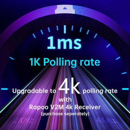 Rapoo VT9PRO PAW3398 безжична геймърска мишка 68g, кабелна, програмируема, ергономична, 26000DPI, презареждаема чрез Type C, аксесоар за PC геймъри