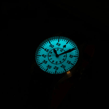 【Escapement Time】Automatische Fliegeruhr mit Uhrwerk, Typ-B- oder Typ-A-Zifferblatt in Schwarz, 40mm-Gehäuse, wasserdicht bis 100M