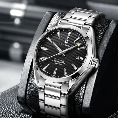 Relógio masculino Corgeut 41mm Luxury NH35 Movt Man Sport Clock automático, relógio de pulso mecânico, safira, bracelete em aço, para homem