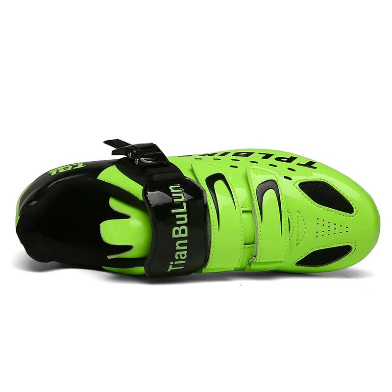 New Men’s and Women’s Bicycle Shoes Outdoor Cycling Shoes with Three Functional Soles Professional Training Shoes