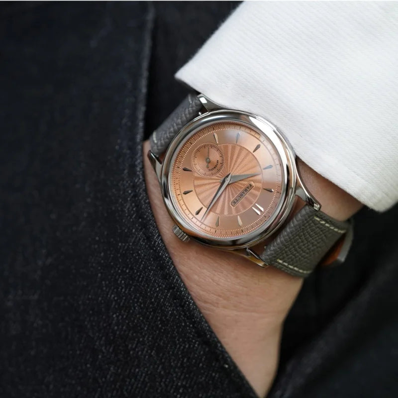 FARASUTE Luxury Mechanical Watch 316L Stainless Steel Case Hangzhou Customized Movement Small Second Hand Dial Men's Watch Gift