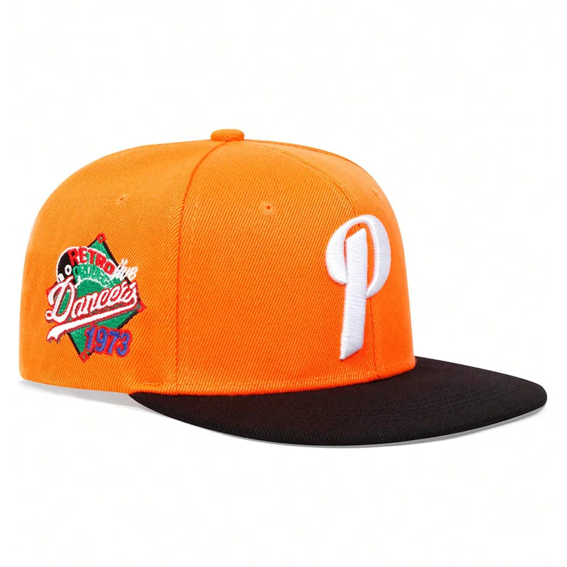 Unisex P Letter Embroidery Hip-hop Hats Spring And Autumn Outdoor Adjustable Sports Casual Baseball Caps Sunscreen Hat