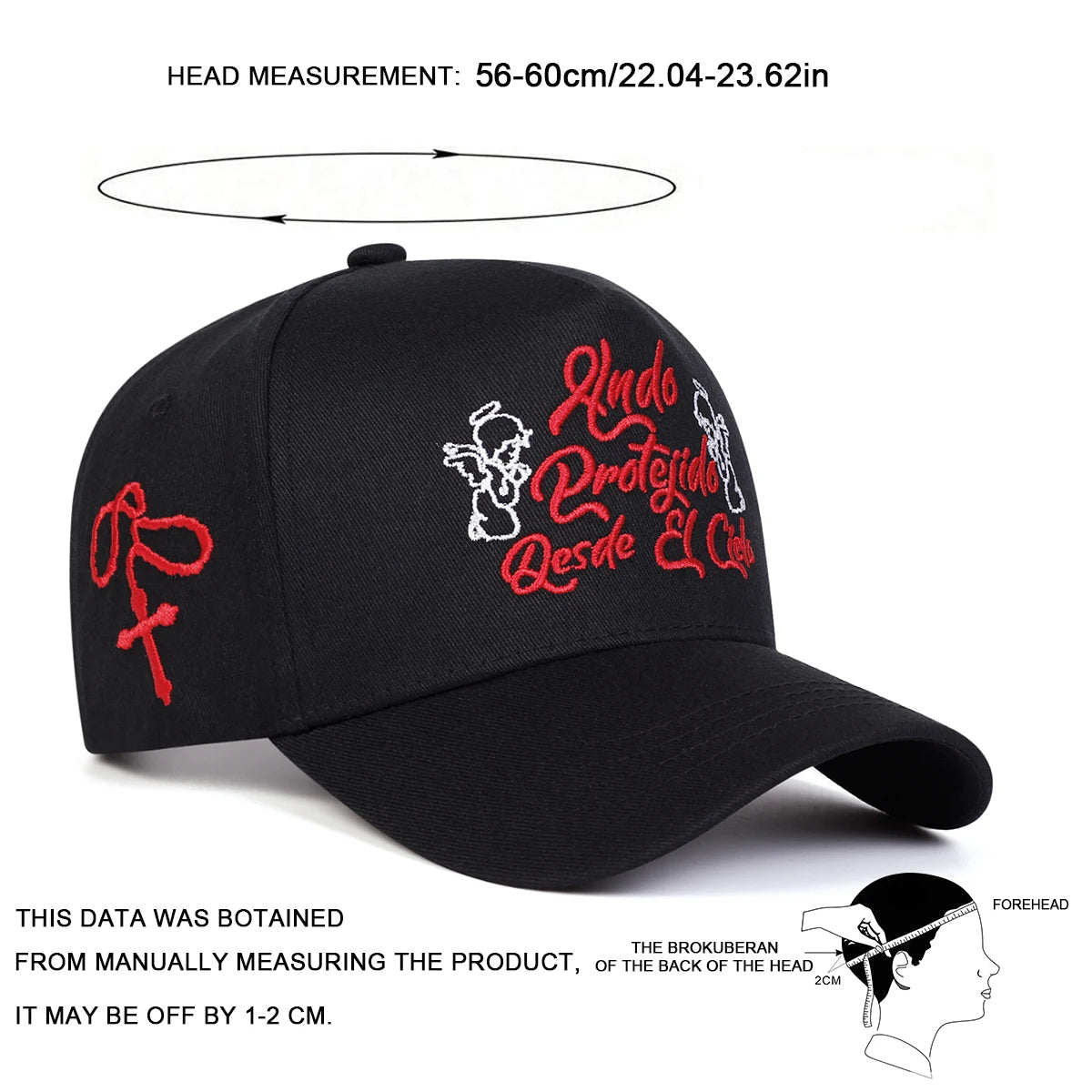 Casquettes de baseball unisexes HNDO PROTEJIDO avec lettres brodées, printemps-automne, pour l'extérieur, ajustables, décontractées, chapeaux anti-UV, casquettes de sport