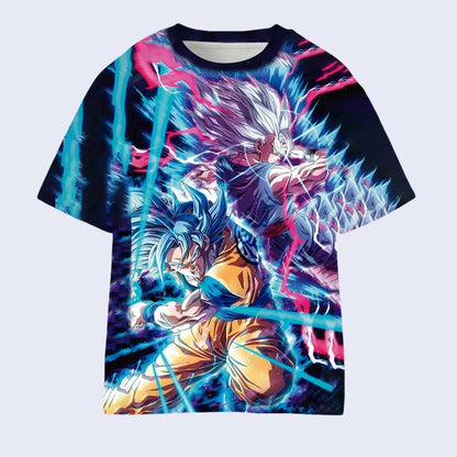 2026 Classic Anime Dragon Ball Character 3D Printed T-shirt Y2K Style Unisex&children's Layered Must-have for Summer and Autumn