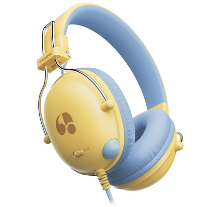 Casque Enfant Awatrue HK05, Limiteur de Volume 74/85dB, Prise 3.5mm, Bleu et Rouge, Son Stéréo, Compatible iPad/Tablette/Kindle/YOTO Player, Voyage en Avion pour Garçons et Filles