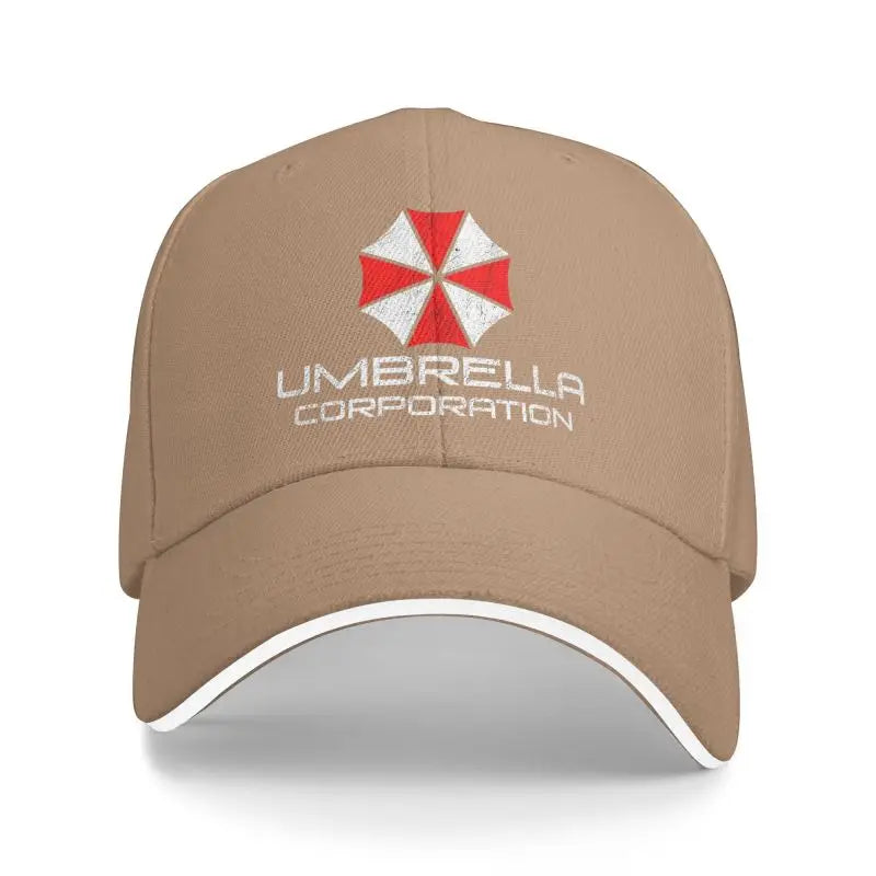 Umbrella Corporation Baseball Cap Retro Adjustable Sandwich Hats for Men Women Breathable Dad Hat Running Golf