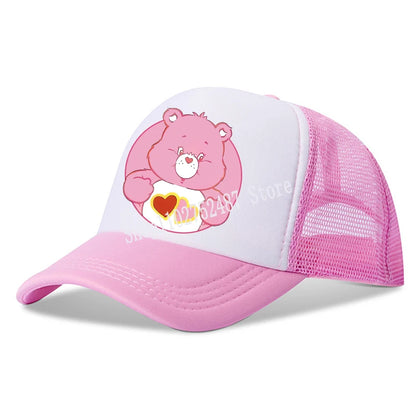 Casquette de baseball Anime Care Bears pour filles et femmes - Nouvelle casquette de sport d'extérieur, chapeau de soleil d'été en maille respirante, bonnet de soleil pour enfants et adultes - Cadeau