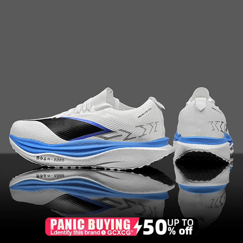 Specialty Marathon Men Running Shoes Carbon Plate Sports Breathable Lightweight Women's Comfortable Athletic Non-slip Sneakers