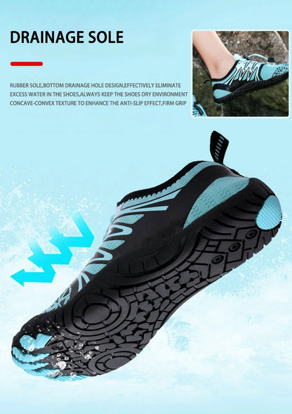 EOCENE pánske a dámske barefoot outdoorové športové aqua topánky, rýchloschnúce tenisky do vody na pláž, plávanie, fitness, brodenie, turistiku a cyklistiku