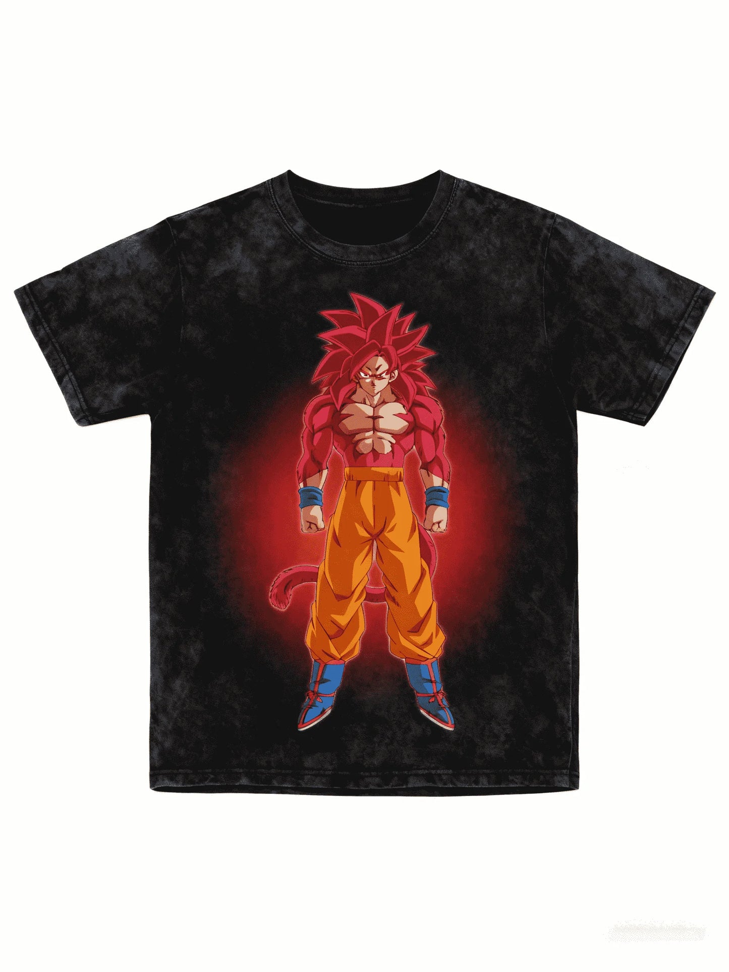 Dragon Ball Popular Saiyan Hero Washed Short Sleeve T Shirt Universal Size All People Daily Casual Wear Tee