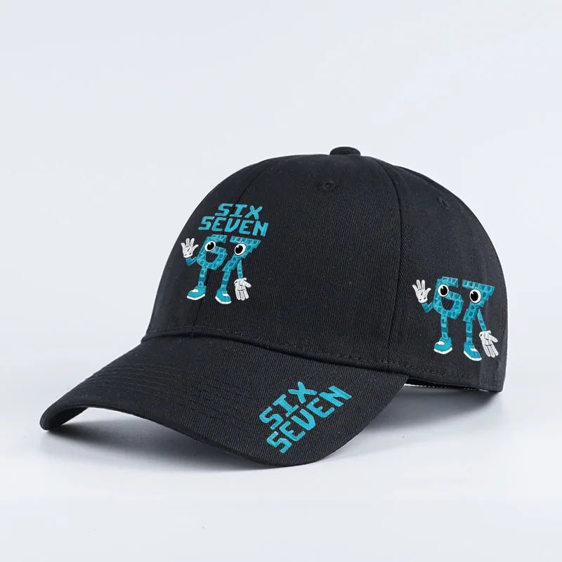 Casquette de baseball imprimée style cartoon rétro '67 - Casquette à visière plate ajustable - Casquette unisexe streetwear hip-hop - Casquette « Dad Hat »