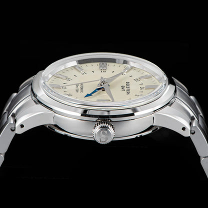 SEESTERN Men's Automatic Mechanical Wristwatch NH34 GMT Movement 10bar Waterproof Domed Sapphire Crystal Watch Limited S446 New