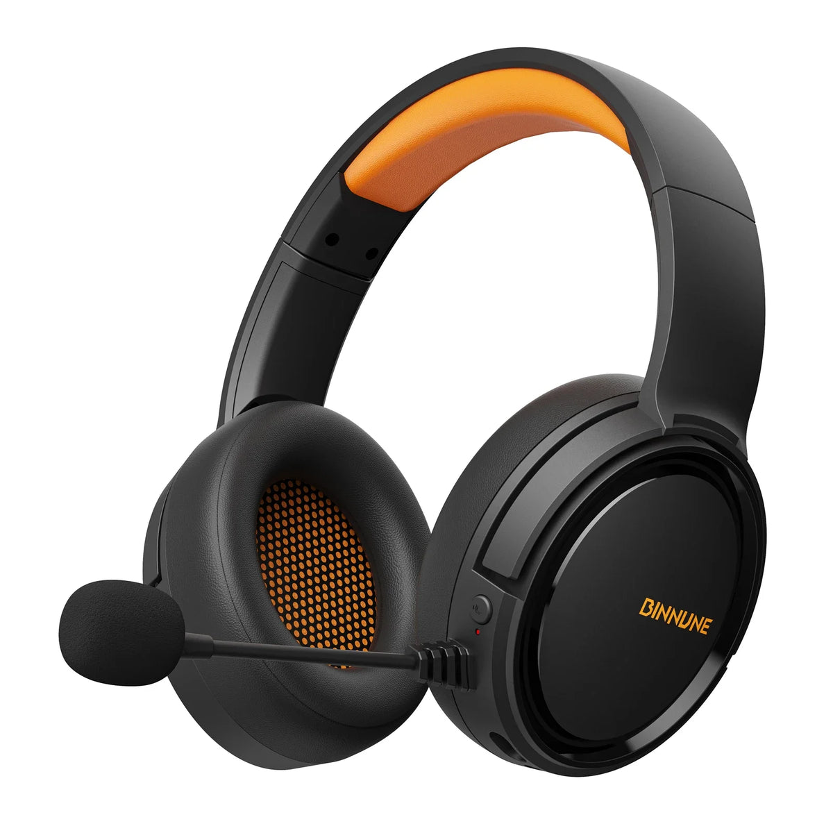 Casque de jeu sans fil BINNUNE BW02 avec micro, léger, circum-auriculaire, Bluetooth, faible latence, micro à réduction de bruit