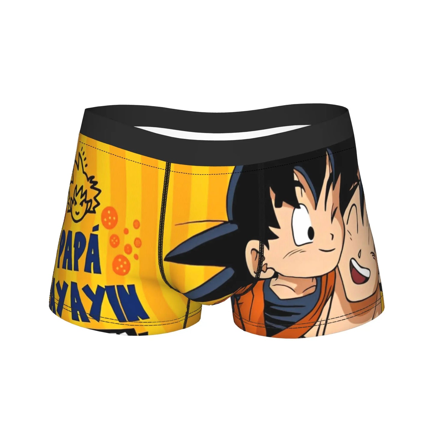 Men Dragon Ball Z Goku Vegeta DBZ Underwear  Funny Boxer Briefs Shorts Panties Homme Soft Underpants Plus Size