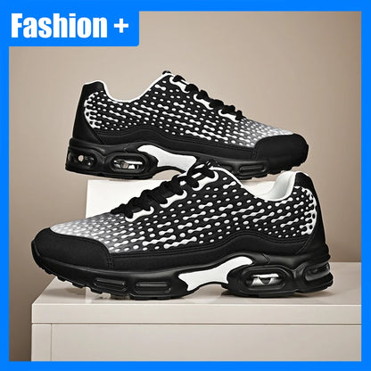 Scarpe sportive da uomo leggere con suola morbida ammortizzata, in mesh traspirante, alla moda, per giovani, corsa outdoor, fitness e allenamento