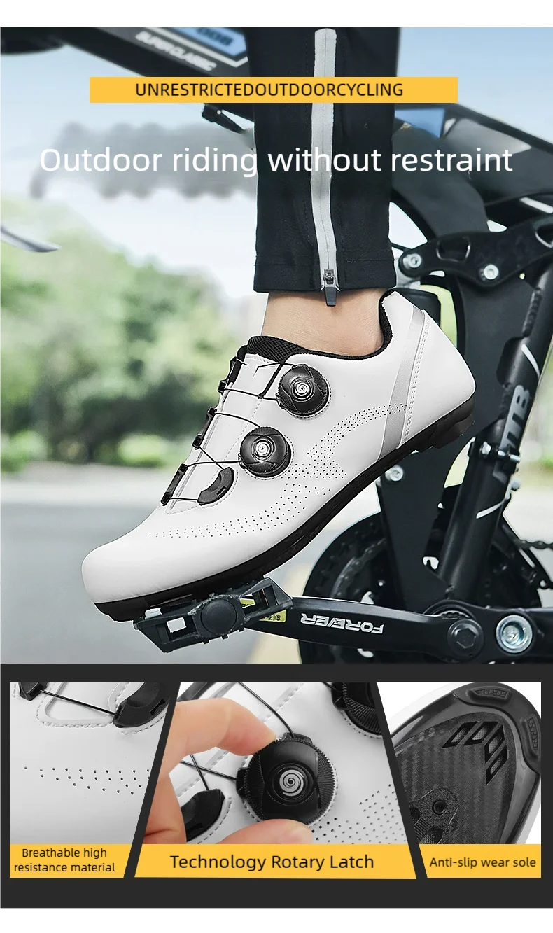 Speed Cycling Sneakers Road Bike Shoes Men Women Sports Route Cycling Shoes Self-Locking Racing Bicycle Cleats SPD