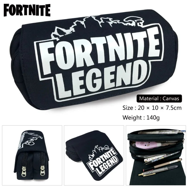 Fortnite Kinder-Stiftetasche Kawaii-Federmäppchen mit großem Fassungsvermögen, wasserdichte tragbare Cosplay-Stiftetasche, Büro-Schreibwaren, Geschenkspielzeug