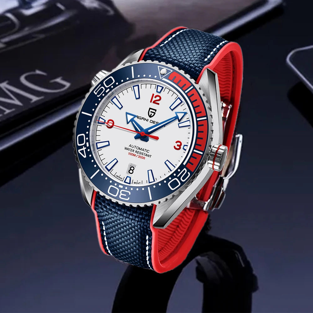 2025 PAGANI DESIGN V2 42MM Men's Watch Sapphire Luxury Mechanical Wristwatch Japan Movement Stainless Steel Waterproof Men's Watches