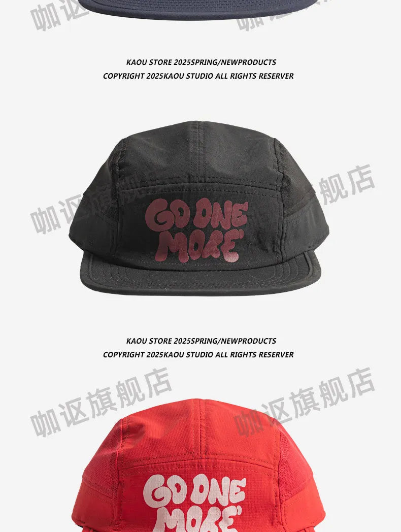 Summer quick-dry baseball cap, retro flat brim, unisex, sun protection, sports mesh cap, trendy