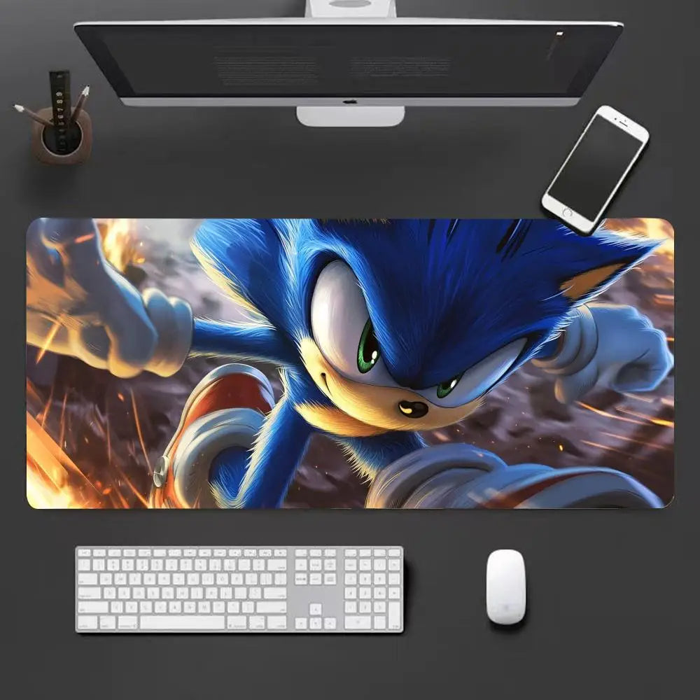 Keyboard Pad Padding Mat Anime Sonic The Hedgehog Mouse Mat Desk Mat With Pad Gaming Accessories Prime Gaming XXL HYBXXC