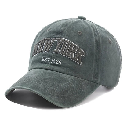Czapka z pranej bawełny marki York dla mężczyzn i kobiet – czapki typu gorra, czapki snapback, czapki baseballowe, czapki przeciwsłoneczne, czapki typu dad hat, czapki outdoorowe
