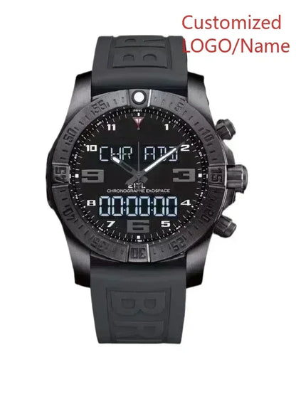 A11 Store Customized Watch  Mens Sport Aerospace Evo es Black Blue Rubber Luxury Digital Watch Fashion Watches